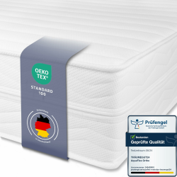 Träumegut24 AquaFlex 7-Zonen Kaltschaummatratze 16cm hoch | Ergonomische Matratze | Härtegrad H2 & H3 | ÖkoTex Zertifiziert | Rollmatratze (16cm, 140 x 200 cm) Angebot bei HelloDeals