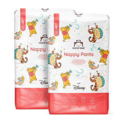 Amazon-Marke: Mama Bear Disney Windelhöschen Größe 5 (12-17 kg) - MONATSBOX, Weiß, 140 Stück (2 Packungen mit 70) Angebot bei HelloDeals
