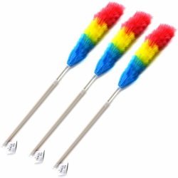 HAC24 3 Stück Teleskop Staubwedel Staubwischer Teleskopstiel Ausziehbarer Teleskopwedel Handstaubwischer Teleskopstab Angebot bei HelloDeals