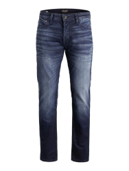 JACK & JONES Male Tapered Fit Jeans JJIMIKE JJORIGINAL JOS 697 I.K NOOS Tapered Fit Jeans 34W / 32L Blue Denim Angebot bei HelloDeals