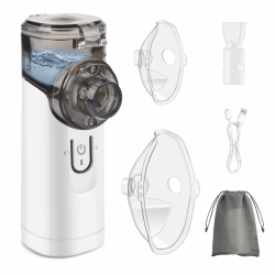 Pmgud Tragbarer Inhalator für Kinder und Erwachsene Elektrisches Inhalationsgerät mit Niedrigem Geräuschpegel, Inklusive Mundstück, Erwachsenen- und Kindermaske, Ideal für Zuhause und Reisen - Schwarz Angebot bei HelloDeals