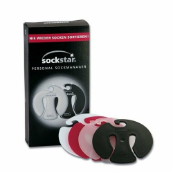 Sockstar Sockenclips Black & White - Family Pack = 20 Clips in 4 Design-Farben Angebot bei HelloDeals