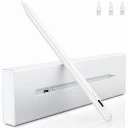 Stift für iPad, (2018-2024) Pencil 2nd Generation für Apple mit Schnellladeleistung Palm Rejection und Neigungssensitivität Stylus für iPad 6-10, für iPad Pro 13''/12,9''/11'', Mini 6/5 (weiß) Angebot bei HelloDeals