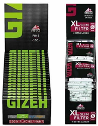 Set Gizeh Black Fine Magnet Zigarettenpapier (20x100) + XL Slim Filter Ø 6mm extra Lang (20x100) Slimfilter Angebot bei HelloDeals