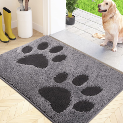 FCSDETAIL Schmutzfangmatte waschbar 60 x 90 cm, Fußmatte Innen, absorbierend Fussmatte, rutschfeste Sauberlaufmatte, wasserdicht Teppich für Hund, Eingang, nasse Pfoten Angebot bei HelloDeals