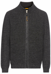 camel active Herren Strickjacke mit Reißverschluss XXL Asphalt Angebot bei HelloDeals