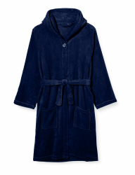 Playshoes Unisex Kinder Fleece-Bademantel Morgenmantel 146-152 marine Angebot bei HelloDeals