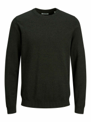JACK & JONES Male Rollkragenpullover Einfarbig Rollkragenpullover Forest Night/Detail:twisted With Black L Pullover Angebot bei HelloDeals