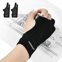 aceyoon Drawing Glove, 2 Pack Elastisch Digitale Zeichenhandschuh Zeichentablett Drawing Artist Glove Zeichnen Künstler Antifouling Handschuh für Grafiktablett Graphics Tablet (Medium/8x20.5cm) Angebot bei HelloDeals