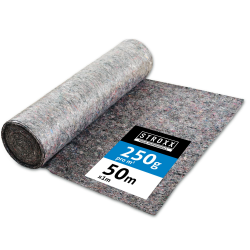 STROXX – Malervlies 1 x 50m mit 250g/m² – Abdeckvlies in Profi-Qualität mit PE Anti-Rutsch Beschichtung – extra starkes Schutzvlies – mehrfach verwendbar Angebot bei HelloDeals