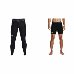 Under Armour Herren Tights HeatGear Compression Black / / White (001) M Bundle mit Shorts Angebot bei HelloDeals