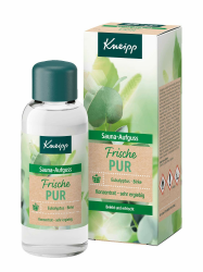 Kneipp Sauna Aufguss Frische Pur, sorgfältig ausgewähltes ätherisches Eukalyptus-Öl & Auszüge aus der Birke wirken anregend & besonders wohltuend, belebt & erfrischt, 100 ml (1er Pack) Angebot bei HelloDeals