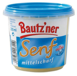 Bautzner Bautz'ner Senf mittelscharf 200 ml Becher Angebot bei HelloDeals