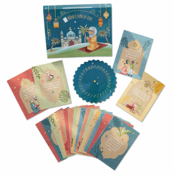 Papierdrachen Kartenkalender für Kinder zum Ramadan - 30 Karten DIN A6 - tägliche Inspiration - Ramadan-Countdown - Set 01 Angebot bei HelloDeals