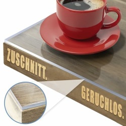 KARAT Transparente Tischfolie mit gerader Kante - Tischdecke nach Maß, Größe wählbar - Folie, Schutzfolie glasklar, Tischschutz (Crystal, B:90 x L:160 cm) 160.0 Zentimeter 90.0 Zentimeter Angebot bei HelloDeals