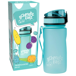 schmatzfatz Sportflasche, Sportflasche, hält das Wasser kalt, Trinkflaschen, Sport-Wasserflasche für Erwachsene, Herren, Damen und Kinder, BPA-freie Trinkflasche, wasserdicht, auslaufsicher, 350 ml, Angebot bei HelloDeals