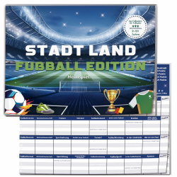 Stadt Land Fussball Edition Spiele, Fussball Geschenke Jungen ab 9 10 11 12 13 14 Jahre, Stadt Land Fluss Kartenspiel, Fußball Spielzeug, Activity Spiel, Familienspiel, Mitgebsel Kindergeburtstag Angebot bei HelloDeals