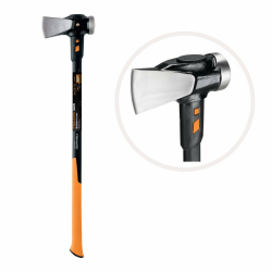 Fiskars Spaltaxt IsoCore XXL zum Spalten von Stammstücken oder zum Eintreiben von Keilen, Länge: 92 cm, Kopfgewicht: 3,6 kg, Schwarz/Orange, 1020220 Angebot bei HelloDeals