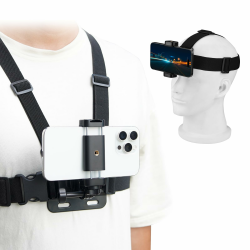 BRDRC Handy Brusthalterung for iPhone, Handy Brustgurthalter Körper Handyhalterung Kopfgurt für POV VLOG für Gopro, für DJI Osmo Pocket 3, für Insta360 X3 X4, für Samsung Zubehör Angebot bei HelloDeals