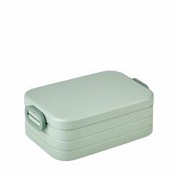 Mepal Brotdose Midi – Brotdose To Go - Lunchbox für 2 Sandwiches oder 4 Brotscheiben - Meal Prep Box - Brotdose Erwachsene - Essenbox mit Unterteilung - Nordic sage Angebot bei HelloDeals