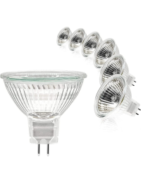 Simusi MR16 Halogen Leuchtmittel, Halogen 12V 20W MR16, GU5.3 Halogen 20W Deckenglühbirnen 2 Pin dimmbar, Halogen Spot Glühbirnen, Halogen Reflektor 2700K Warmweiß, 6er Pack Angebot bei HelloDeals