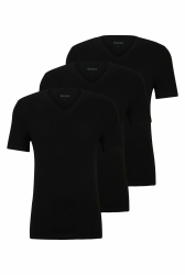 HUGO BOSS Herren T-Shirt (3er Pack) XL New - Black Angebot bei HelloDeals