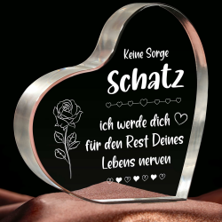 Jahrestag Geschenk für Sie, Geschenk für Freundin, Geburtstagsgeschenk Valentinstag Jubiläumsgeschenk für Frauen, Ich Liebe Dich Geschenke für Sie Ehefrau - Herzförmige Briefbeschwerer Angebot bei HelloDeals