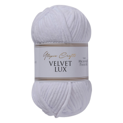 Utopia Crafts Velvet Lux Chenille Super Soft Chunky Yarn for Knitting and Crochet, 100g - 110m (Rusty Orange) (White) Angebot bei HelloDeals
