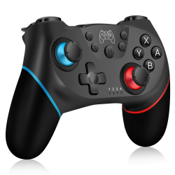 Zakgbxbig Controller für Switch, Wireless Pro Controller für Switch Lite, Controller für Switch Remote Gamepad Joystick, Turbo und Dual Vibration (Black) Angebot bei HelloDeals