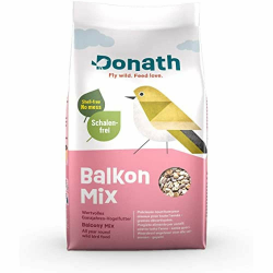 Donath Balkon Mix - schalenfreie Mischung für einen sauberen Balkon - wertvolles Ganzjahres Wildvogelfutter - aus unserer Manufaktur in Süddeutschland - 1 Kg Angebot bei HelloDeals