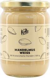 KoRo – Weißes Mandelmus 500 g – Nussmus ohne Zusatz von Zucker und Palmöl – 100% Mandeln – Unvergleichbar cremig – Vegan – Proteinquelle Angebot bei HelloDeals