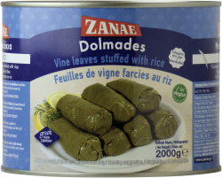 Zanae Weinblätter mit Reis, in Öl, 1er Pack (1 x 2 kg Packung) Angebot bei HelloDeals