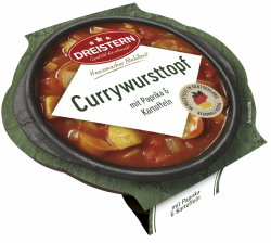 Dreistern Currywurst mit paprika and Kartoffeln, 400 g Angebot bei HelloDeals