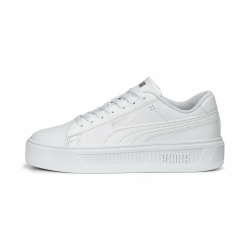 PUMA Damen Smash Platform V3 Sneaker 41 EU Puma White Puma Silver Angebot bei HelloDeals