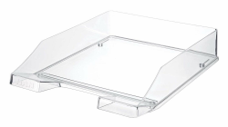 HAN Briefablage Klassik TRANSPARENT, 6 STÜCK, Moderne, transparente und stapelbare Ablage im frischen Design bis Format A4/C4, 1026-X-23, transparent-glasklar Angebot bei HelloDeals