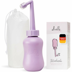 Livella | Intimdusche in Lila (400 ml) – Entwickelt in Deutschland - Für eine sanfte und hygienische Reinigung des Intimbereichs – Mehr Wohlbefinden im Wochenbett – Ideal als Reisebidet und Podusche Angebot bei HelloDeals