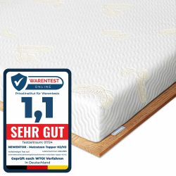 Newentor® Matratzen Topper 180x200cm H2 H3, Matratzentopper 180x200 Schlafsofa Bett Gelschaum, Mattress Topper 180x200 Boxspringbett Gel Bezug Kaltschaum 7CM Höhe Angebot bei HelloDeals