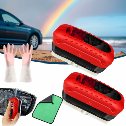 Blaudonau Autoscheibe, Schnefie Scheibenreiniger, öLabweisende Folie FüR Autoscheiben, Schneffi Scheibenreiniger, Glasreinigungswischbrett (A,2PCS) Angebot bei HelloDeals
