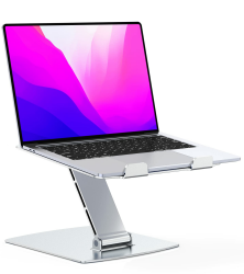 Glangeh Laptop Ständer Höhenverstellbar, Ergonomischer, Tragbarer Notebook Ständer für Schreibtisch, Faltbarer Computermonitore Monitorständer Aluminium, Kompatibel mit MacBook Air Pro (10–16 Zoll) Angebot bei HelloDeals