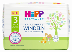 HiPP Babysanft Windeln Midi 3 Carry, 3er Pack (3 x 1 x 36 Stück) Angebot bei HelloDeals
