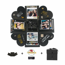 Hbsite DIY Explosion Überraschungs Box handgemachte Foto Liebe Speicher Scrapbooking Geschenk Box für Weihnachten Geburtstag Jubiläum Valentinstag Hochzeitsgeschenk Angebot bei HelloDeals
