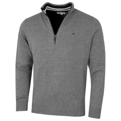 Calvin Klein Golf Herren Baumwollpullover L Graumeliert Sport Angebot bei HelloDeals