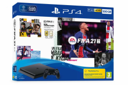 SONY Playstation 4 Slim + FIFA 21+ PS Plus 500 Go WiFi Noir Angebot bei HelloDeals