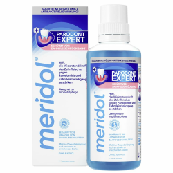 meridol Mundspülung Parodont Expert 400ml - antibakterieller Effekt, hilft die Widerstandskraft des Zahnfleischs gegen die Ursache von Zahnfleischbluten, Parodontitis & Zahnfleischrückgang zu stärken Angebot bei HelloDeals
