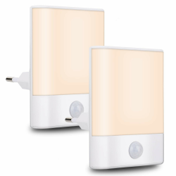 Nachtlicht Steckdose mit Bewegungsmelder,Brisun 2 Stück LED Nachtlicht mit Helligkeit Einstellbar 3 Modi (Auto/ON/OFF) für Kinderzimmer, Flur, Schlafzimmer, Badezimmer,Wohnzimmer, Warmweiß… Angebot bei HelloDeals