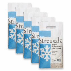 OPPENHÄUSER Premium Auftausalz 25kg deutsches Qualitäts-Streusalz für zuverlässige EIS- und Schneebeseitigung - 5x 5kg Angebot bei HelloDeals