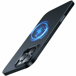 TORRAS Ultra Dünn für iPhone 16 Pro Hülle für MagSafe [Nr. 1 Magnetkraft] Handyhülle iPhone 16 Pro Stoßfest Kratzfest & Samtiger Griff Slim Hülle iPhone 16 Pro Case Schwarz Angebot bei HelloDeals