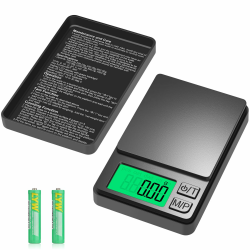 Feinwaage 0.01 g/1000 g, Multifunktions Taschenwaage Gramm Waage, Tragbare Klein Küchenwaage mit Lcd Display, 7 Einheiten, Tara, Zählfunktion, für Lebensmittel, Schmuck, Medizin, Labor, Kaffee Angebot bei HelloDeals