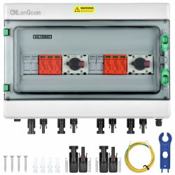 überspannungsschutz pv - 1000V 32A Solar Anschlusskasten, Blitzschutz dc trennschalter pv anlage 2 string (2 in 2 out), DC Combiner box Leitungsschutzschalter Solar einspeisesteckdose Angebot bei HelloDeals