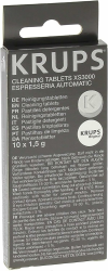 Krups Reinigungstabletten XS3000 | für alle Kaffeevollautomaten von Krups | 10 Stück | hygienische Komplett-Reinigung | einfache Verwendung, Transparent, Weiß Angebot bei HelloDeals